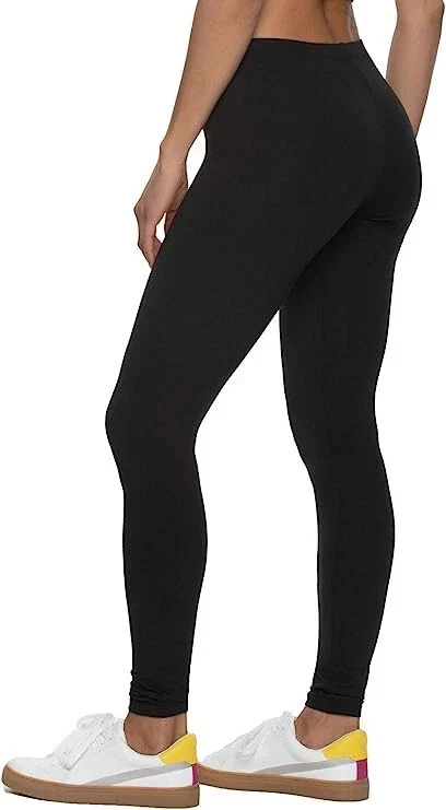 NUEVO SIN ETIQUETAS Free Country Mujer XS Negro Imitación Piel Forrada Leggings Poliéster Spandex Foto 2 de 4