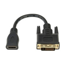 Anbear Bi-Directional HDMI Female to DVI-D 24 1 Male Adapter, 1080P Black