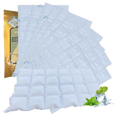 Ice Sheets for Coolers Reusable - Ice Pack Sheets - Ice Mat with Flexible 96 Ice
