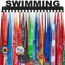 Medal Hanger Display Rack Wall Mount Steel for 63 Medals Easy to Install