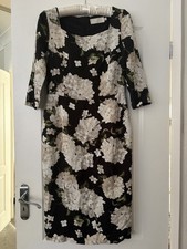 Goat Hydrangea Dress Size 12 Black And Cream