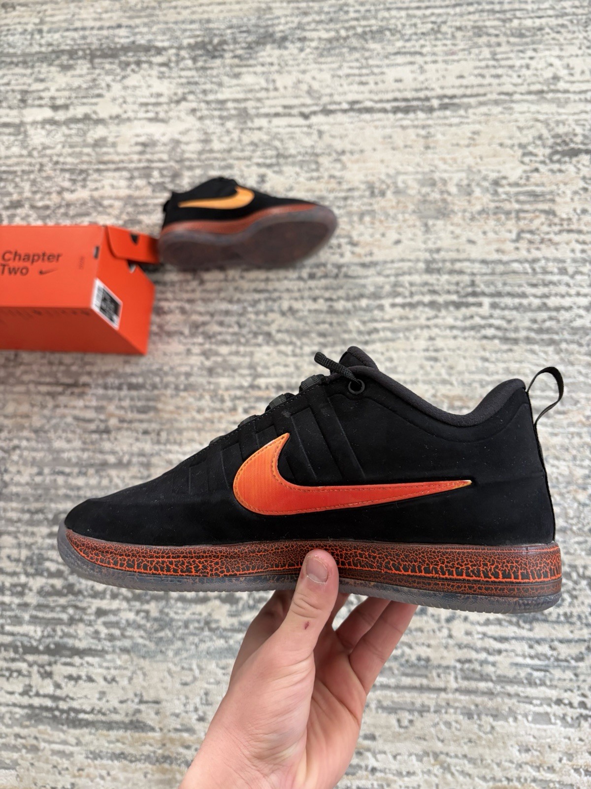 Nike Book 2 Rising Black Orange IB6687-001 Men's Athletic Sneakers 2025 thumbnail 2