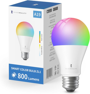 THIRDREALITY Zigbee Smart Color Bulb ZL1, hub 1 Pack, Colorful 