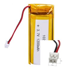 2Pcs 3.7V 1200Mah 102055 Li-Polymer Li Battery Jst-Ph 2Pin 2.0 For MOBILE POWER