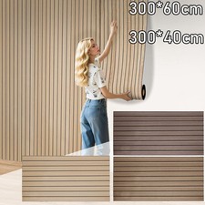 Decorative Slat Wall Panels Modern Design Slatwall Panelling Cladding 60 x 300CM