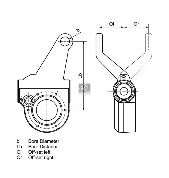 GestäNgesteller Bremsanlage Dt Spare Parts 3.62411 FüR Man Tga Tgm Tgx Tgs 1 Foc-image
