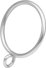 Curtain Rings with Eyelets, 48 Pack Metal Drapery Rings for Pinch Pleat Curtains