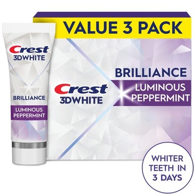  Brilliance Vibrant Peppermint Teeth Whitening Toothpaste, 4.6 oz,