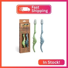ANPEI ROARex Vegan Kids Toothbrush  Dino Design  Biodegradable  Compostable N
