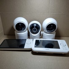 Lot Of Vtech Baby Monitors And Cameras 2 Monitors And 3 Cameras All Working W/PS