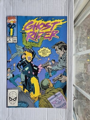 Ghost Rider #2 App Danny Ketch Ghost Rider 1st App Blackout Marvel Comics 1990