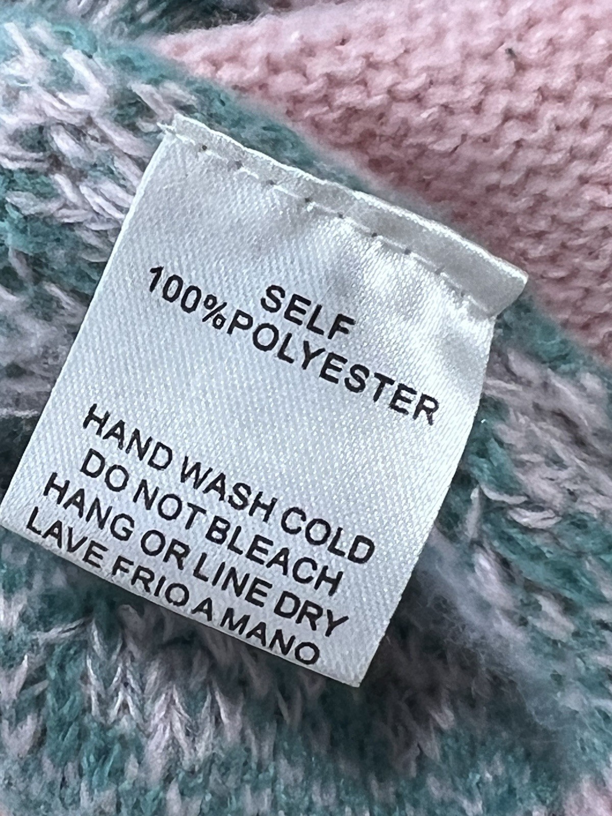 Easel Oversized Patchwork Cardigan Small Colorblo… - image 4