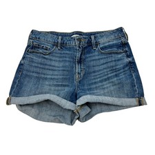 Old Navy Womens High Rise Jean Shorts Cuffed Size 8
