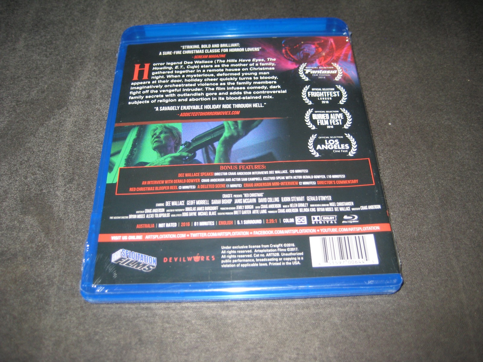 RED CHRISTMAS (BLU-RAY 2017) BRAND NEW - NOT RATED - WIDESCREEN - HORROR