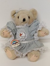 Vintage Jonathan Lindsey Jr Plush Jointed Bear Bearing Love with Tag 12" Blue