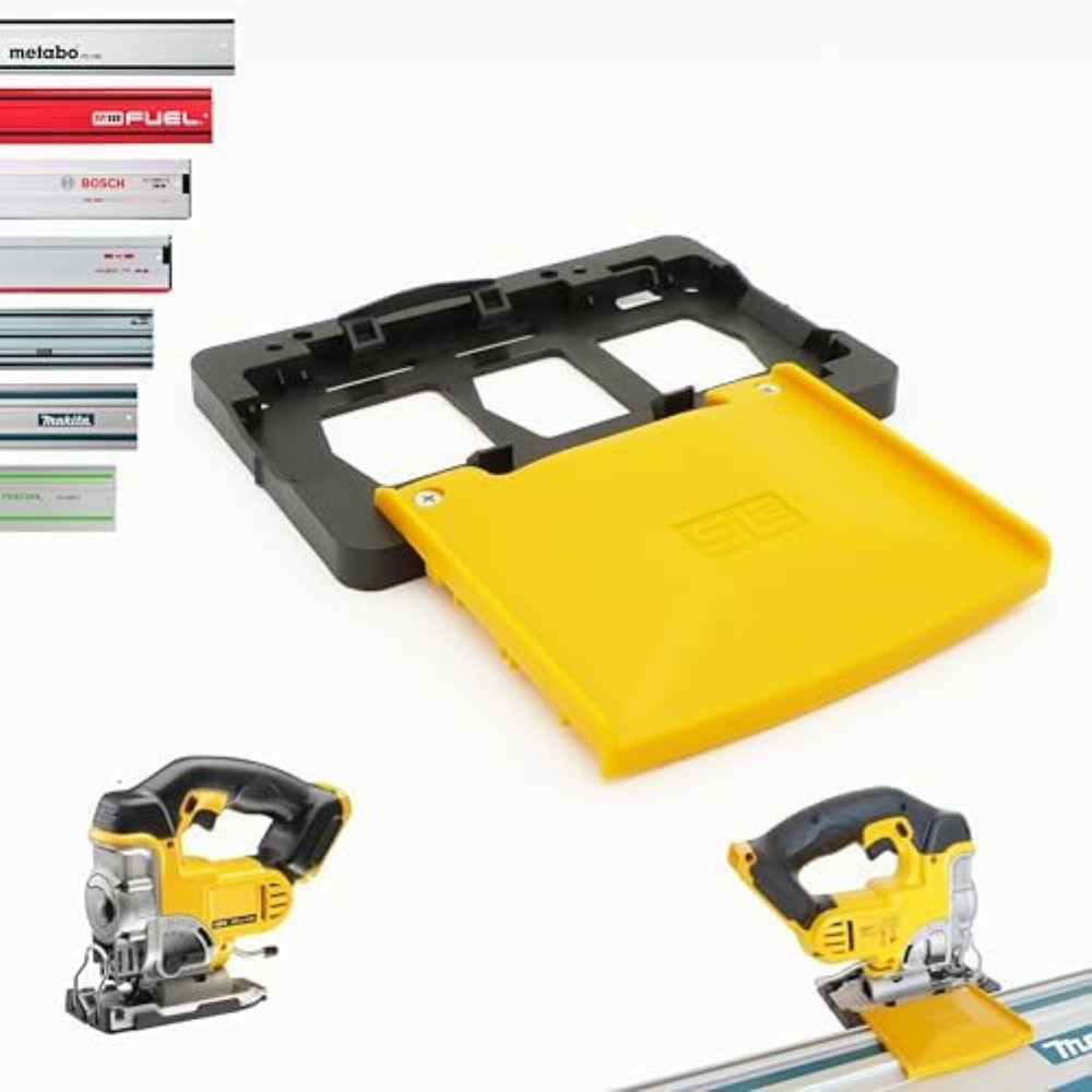 SLE Adattatore per Seghetto Dewalt DCS331 Compatibile Guide Festool/Makita