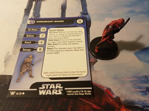 Star Wars Miniatures Champions of the Force 46 Coruscant Guard