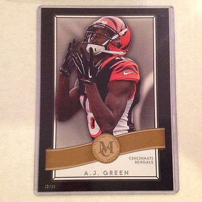 Ein J Grün #86 Bengals Georgia 10/10 Hergestellt 5x7 Gold 2015 Topps Museum