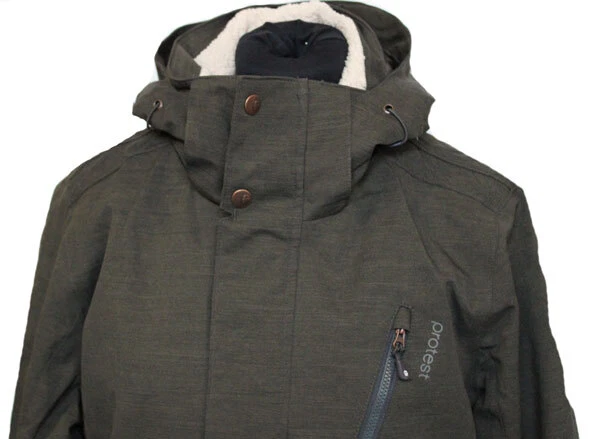 DAMEN SNOWBOARDJACKE SKIJACKE SKIPARKA PROTEST OLIVE KHAKI GRÜN Gr. M 38 NEU - Bild 4 von 4