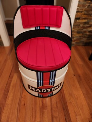 Martini Inspired Oil Barrel One Chair