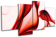 Smoke Design Abstract MULTI CANVAS WALL ART Picture Print VA