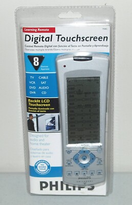 New!! Sealed!! PHILIPS ''Digital Touchscreen Learning Universal Remote'' #PM8FS