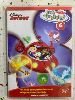 LITTLE EINSTEINS DVD 6 EL BAILE DE ZAPATITO DE CRISTAL + CAPERU NAVE CITA ROJA