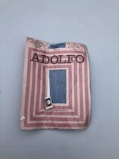 Rare VTG Adolfo Dots Control Top Sandalfoot Pantyhose Size A Sapphire Blue MIP