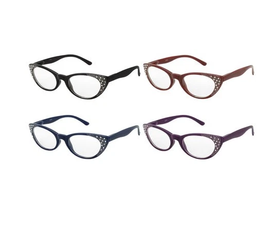 Lote de 6 pares de gafas de lectura de diseñador para mujer fortalezas para lectores +1,00 a +2,00 Foto 2 de 4