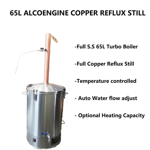 65L/240V/3500W AlcoEngine Reflux Still Make >96% Alcohol/Ethanol Sanitizer