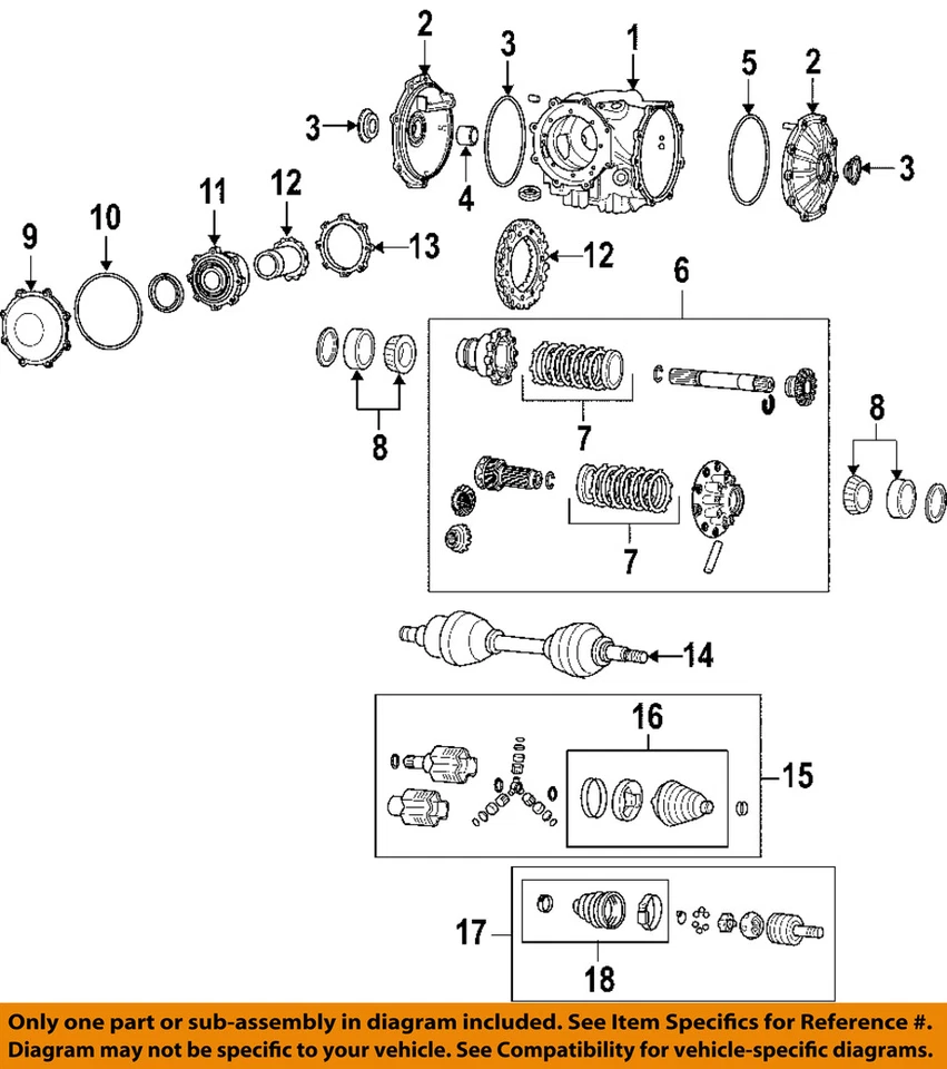 Sello eje trasero Corvette 1997-2013 nuevo GM # 19259473 Foto 4 de 4