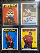 01/02 2001 TOPPS YVAN COURNOYER Potvin Esposito ROOKIE REPRINT AUTOGRAPH AUTO