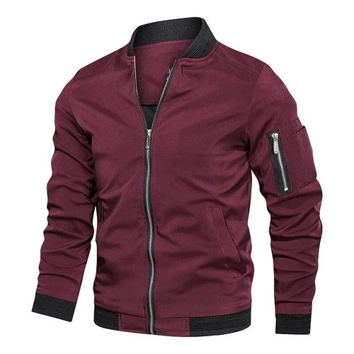GIACCA DA UOMO, GIACCA BOMBER CASUAL, GIACCA AUTUNNO E PRIMAVERA, GIACCA A VENTO - Imagen 13 de 13