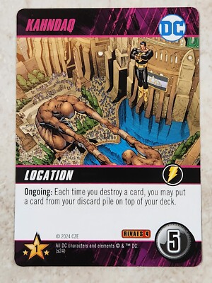 KAHNDAQ DC Comics Deck Building Game RIVALS SHAZAM vs BLACK ADAM