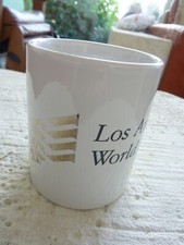 Los Angeles International Airport Coffee Cup Mug w/ Gold Gilding LAX- Very Clean