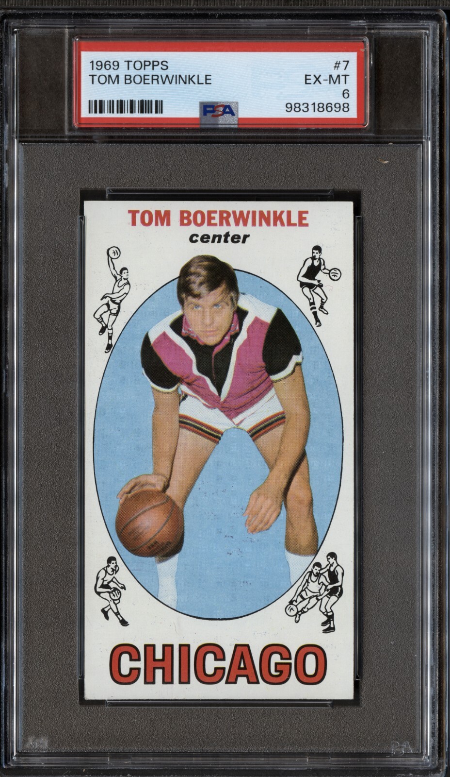 1969 Topps #7 Tom Boerwinkle PSA 6