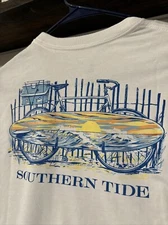 SOUTHERN TIDE XS BEACH BIKE SURF BOARD LONG SLEEVED TSHIRT NWT $48