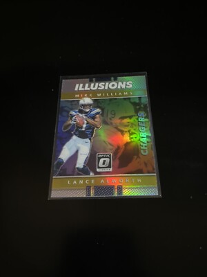 2017 Optic Illusions #8 Mike Williams Lance Alworth Los Angeles Chargers