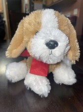 2019 Russ Tri-Colored Dog Plush 6 Tan Black White EUC