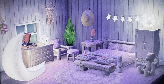 Animal Crossing ACNH Pink Starry Boho Bedroom | eBay