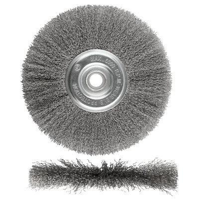 8-Inch Wire Wheel for Bench Grinder, 0.012 Carbon Steel Wire, Bench Wire Whee...