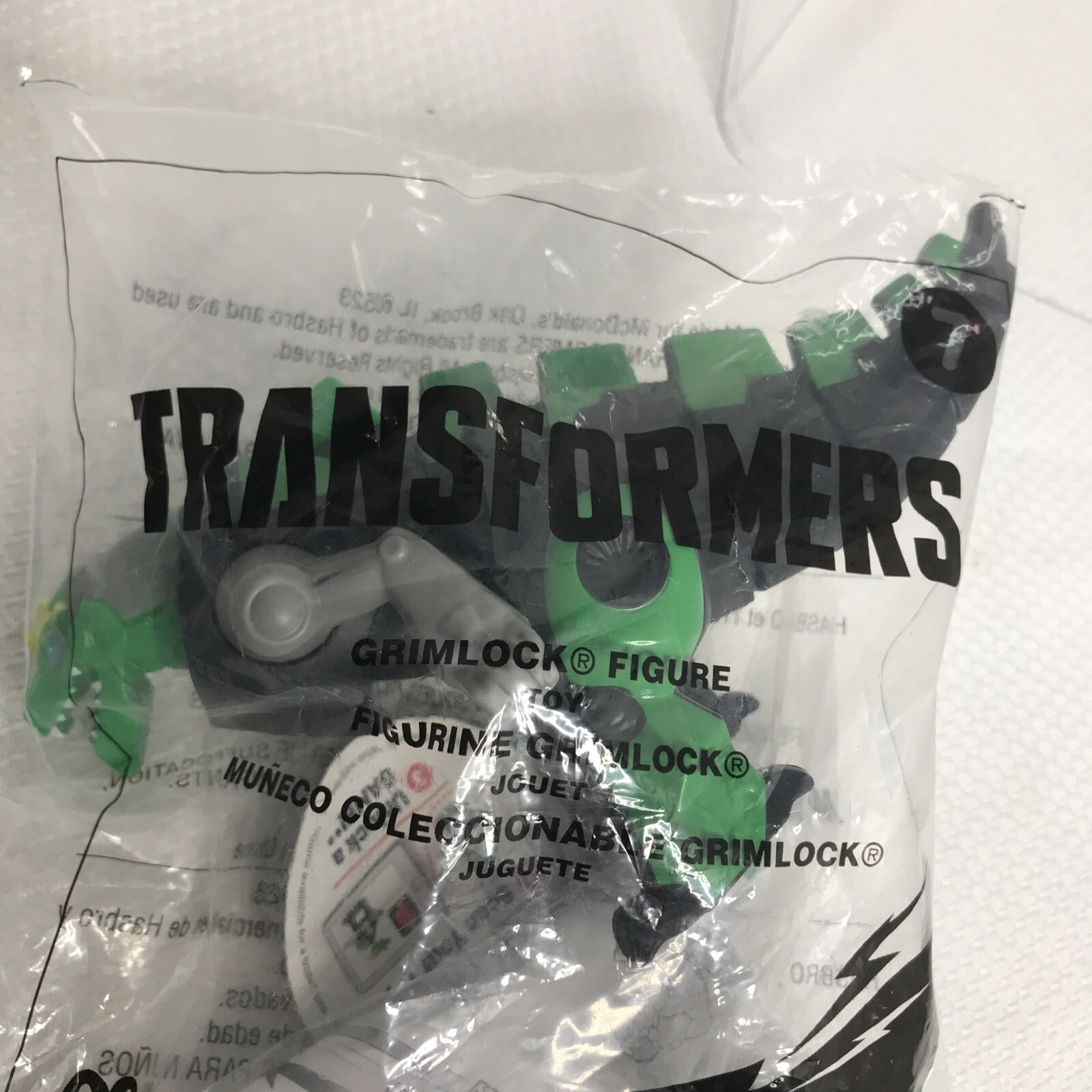 TRANSFORMERS ROBOTS IN DISGUISE GRIMLOCK, McDonalds Happy Meal Figure 2016 New