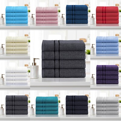4 x große Badetücher 100% Ägyptische Baumwolle Weich Hotel Big Jumbo Handtuch Set 500GSM