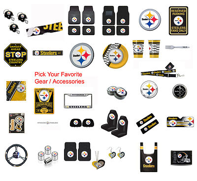 NFL Pittsburgh Steelers Pick Your Gear Automotive Accessories Official Licensed