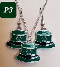 Irish Clover Necklace and Earrings
