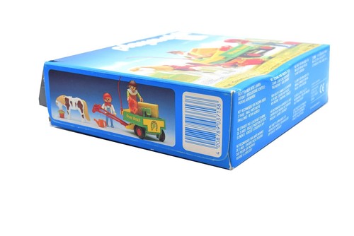 Vintage Playmobil 3713 Pony Ranch Wagen Pferd Junge Mädchen mit Karton - Bild 2 von 4