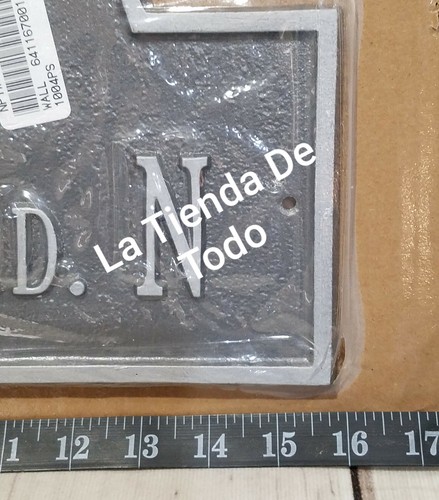 CUSTOM ADDRESS SIGN PLAQUE METAL "125 MONTCLAIR RD N" NJ 08005 READ - 第 2/3 張圖片