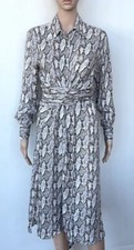 NWOT VICI SNAKE PRINT SHIRT WRAP DRESS, S