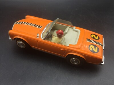 Fleischmann Rallye 3260 – Mercedes 250SL Orange N°2, Voiture Miniature Vintage Allemagne, Rare
