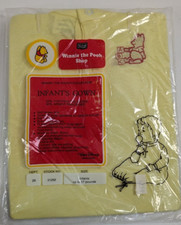 Vintage Sears Winnie The Pooh Collection Yellow Nightgown Infants Gown